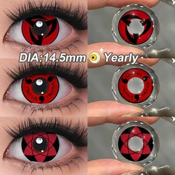 MAGISTER 14.5mm Yearly Use Sharingan Contact Lenses For Halloween Lens Cosplay Anime Uchiha Sasuke Kakashi Contact Lens 1 Pairs