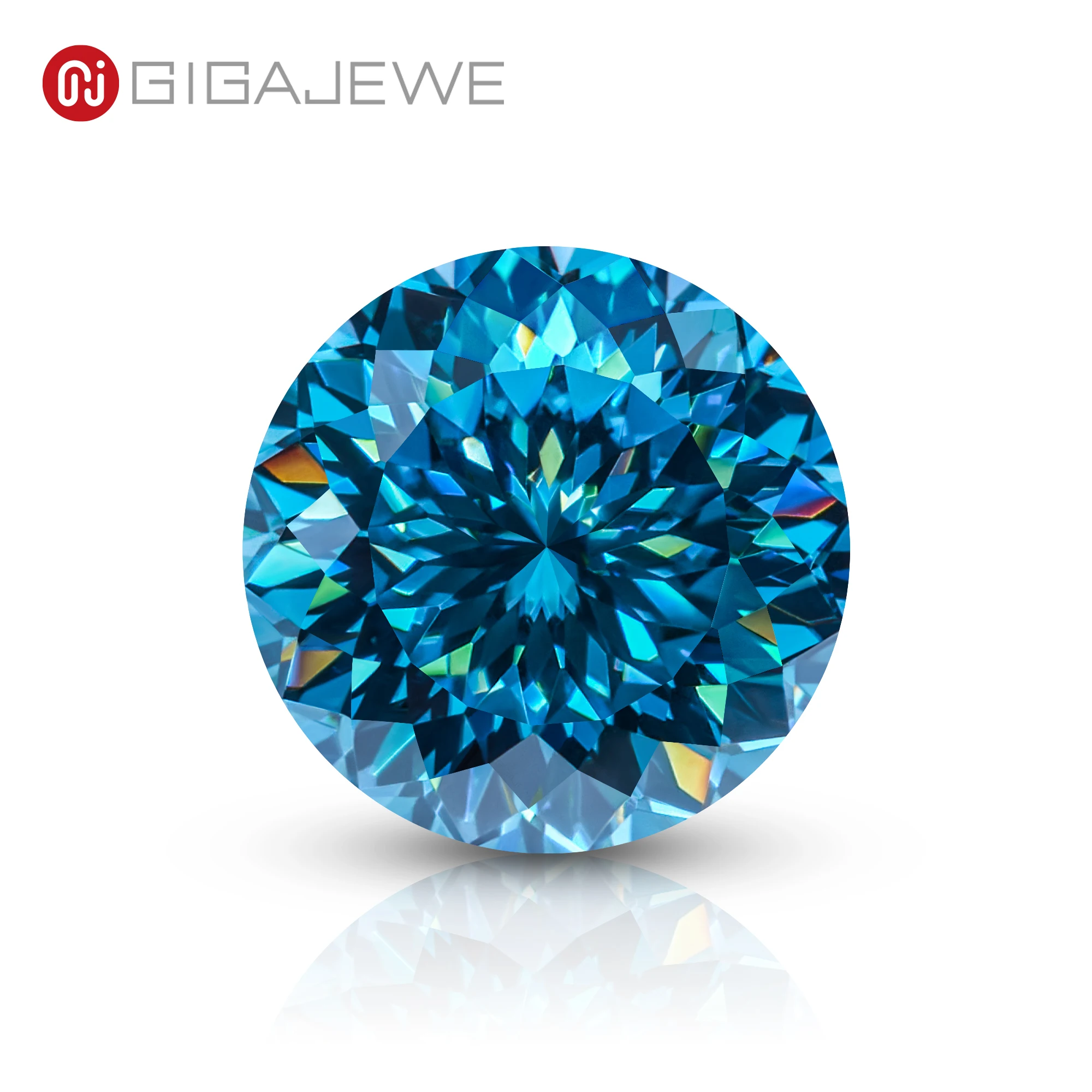 GIGAJEWE Moissanite Customized Portuguese NovaColor Blue VVS1 Premium Gems Loose Diamond Test Passed Gemstone For Jewelry Making