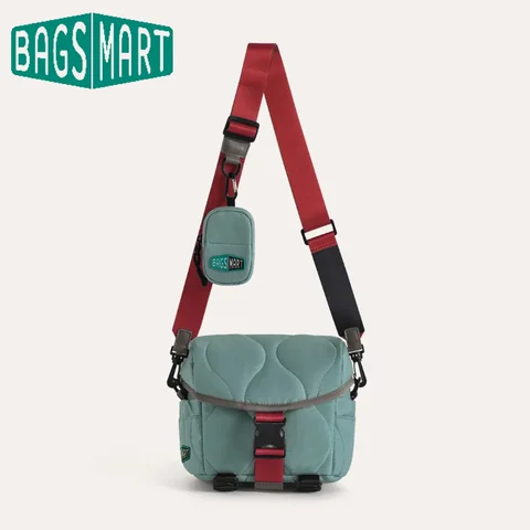 BAGSMART Multi-functional Camera Sling Bag for Women DSLR Crossbody Bag with Adjustable Divider Tripod Strap Water-Repellent