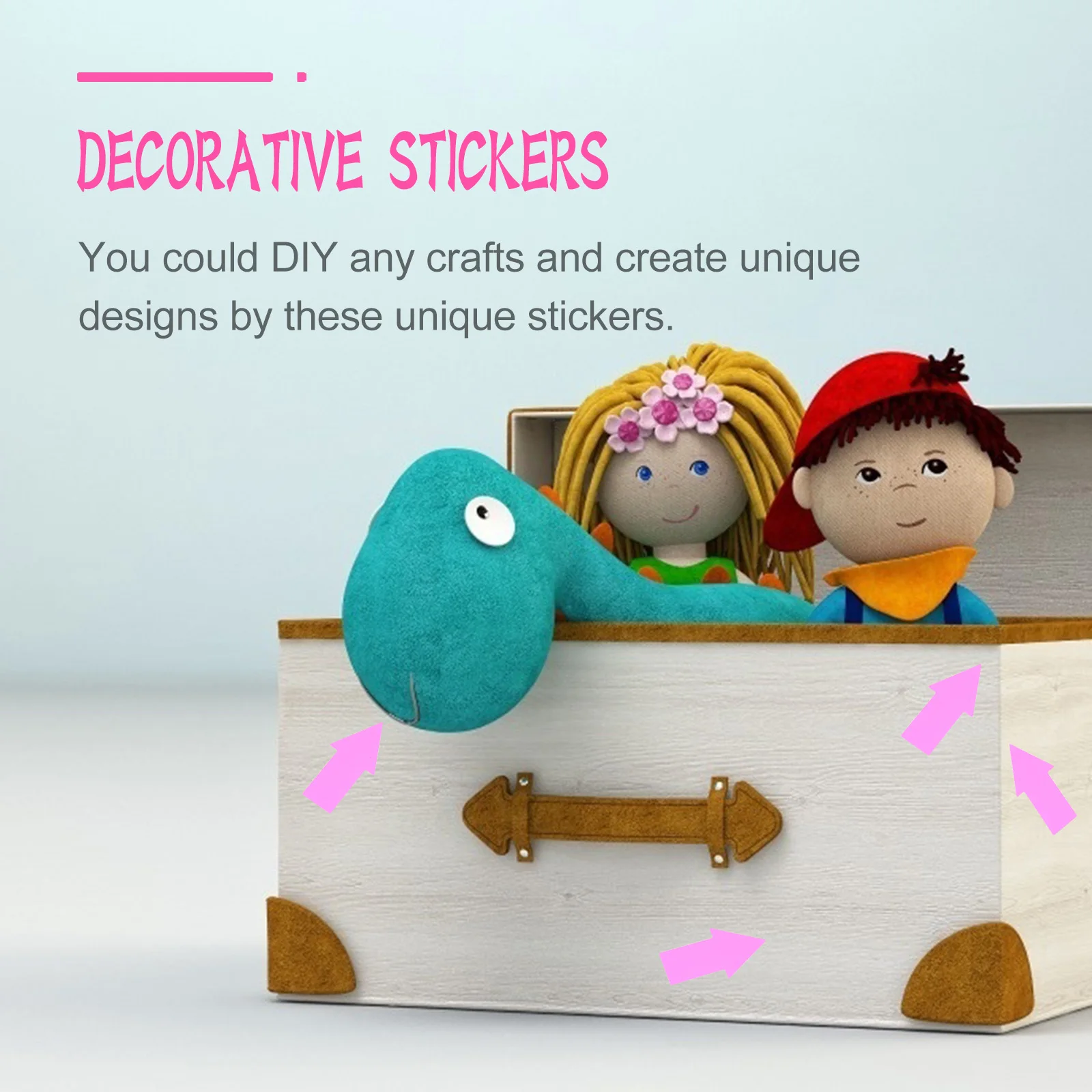 

Fluorescent Arrow Sticker Labels Bright Yellow Highlighter DIY Craft Paper Self Adhesive Decorative Stickers For School Office