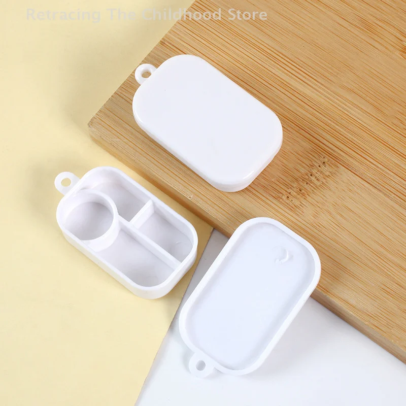 3 pezzi in miniatura per casa delle bambole, scatola per il pranzo, casa delle bambole, cucina, cibo, accessori per decorazioni, giocattoli per scene di casa delle bambole