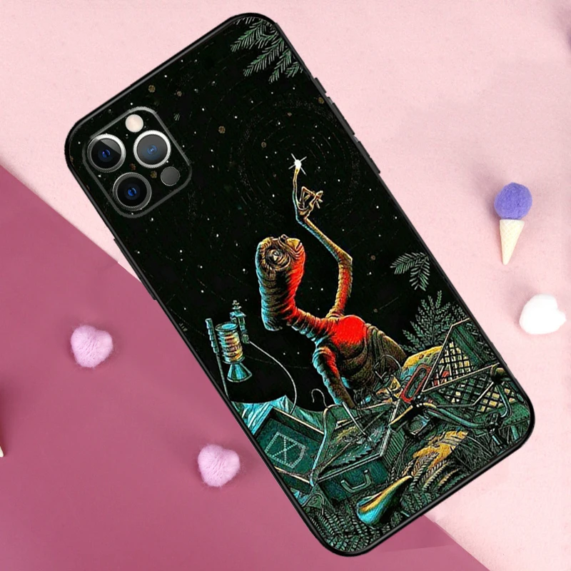 E.T. the Extra-Terrestrial Phone Case For iPhone 11 12 13 14 15 16 Pro Max Mini 14 15 16 Plus X XR XS Max 7 8 Cover