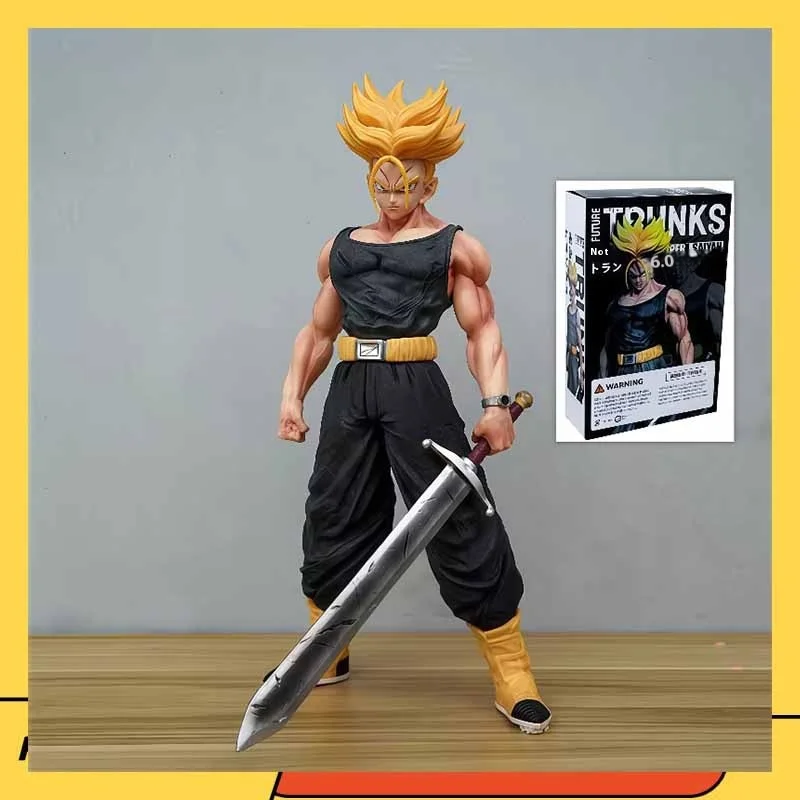 

44 см Dragon Ball Z Gk Torankusu Super Saiyan 2 ПВХ Фигурка Аниме Фигурка Большой Размер Модель Игрушки Коллекция Детская Кукла Подарок