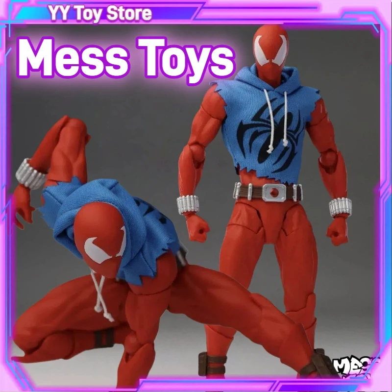 

New Mess Toys Figurine Scarlet Hero Scarlet Spiderman Messtoys Spider Man Anime Action Figure Model Statue Gifts Collection Toys