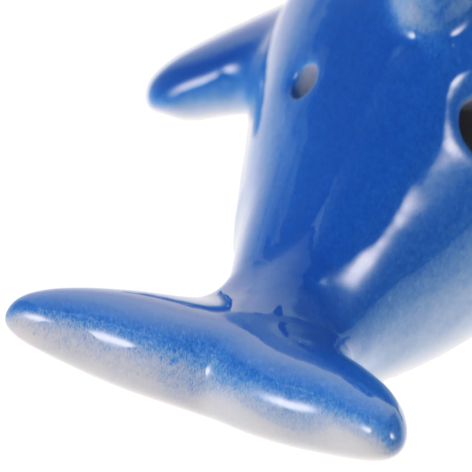 

Ceramic 6-Hole Dolphin Ocarina Compact Design with Vivid Coloration Clear Tone Perfect Beginner Wind Instrument for Children