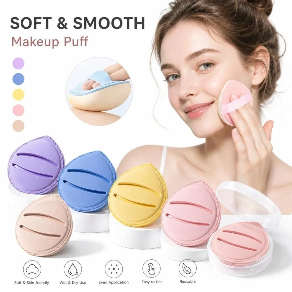 Extra Large Powder Puff Wet Dry Dual Use Soft Water Drop Makeup Puff Cosmetic Tool Durable Cosmetic Puffs For Foundation
