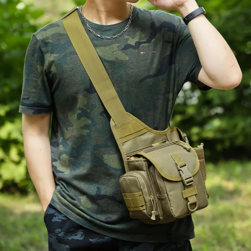 Shoulder Bag 900D Oxford Outdoor Camera Chest Messenger Bag Waist Pack Climbing Camping Trekking Hunting Pack