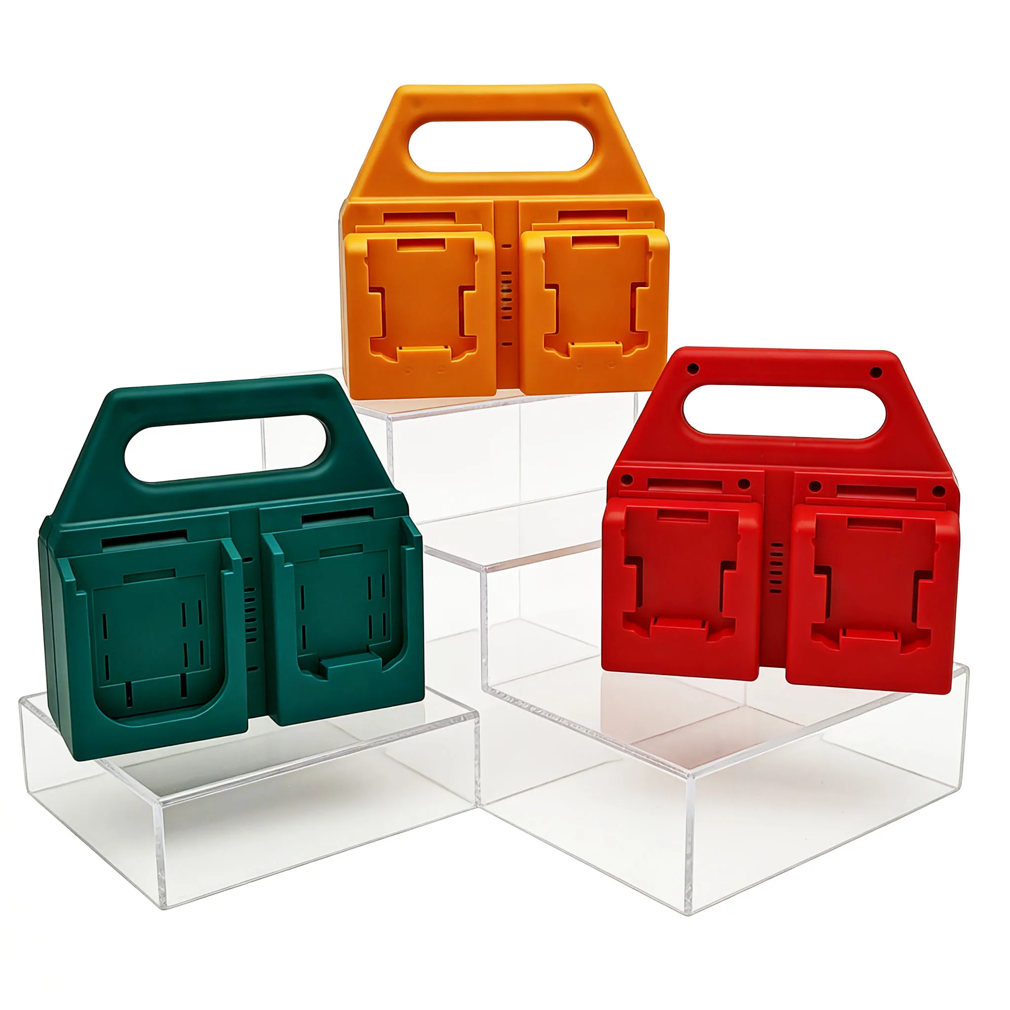 

Кронштейн-держатель для аккумуляторов Makita 18V, Bosch, DeWALT, Milwaukee (для литий-ионных батарей M18)