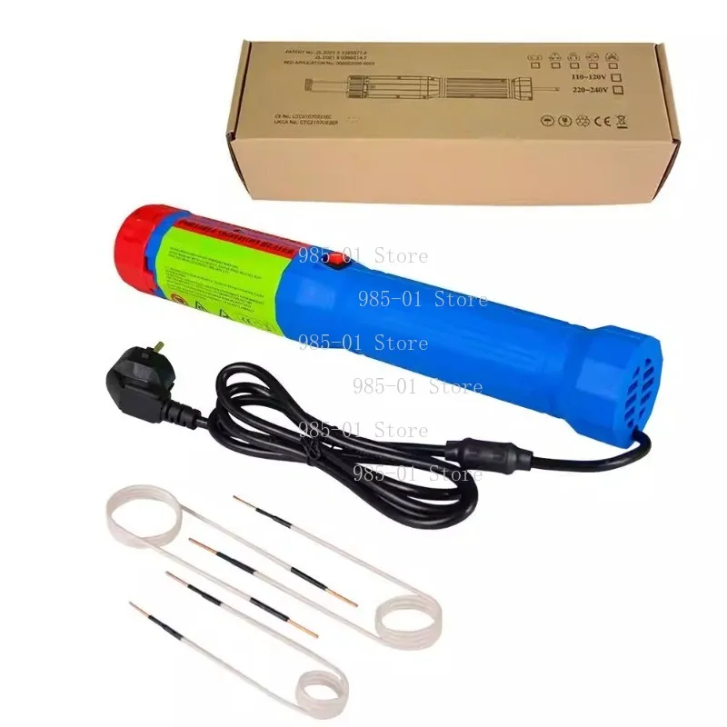 1400W Magnetic Induction Heater Kit 3 Coils Flameless Heat Induction Heating Machine Car Repair Tool 110V/220V