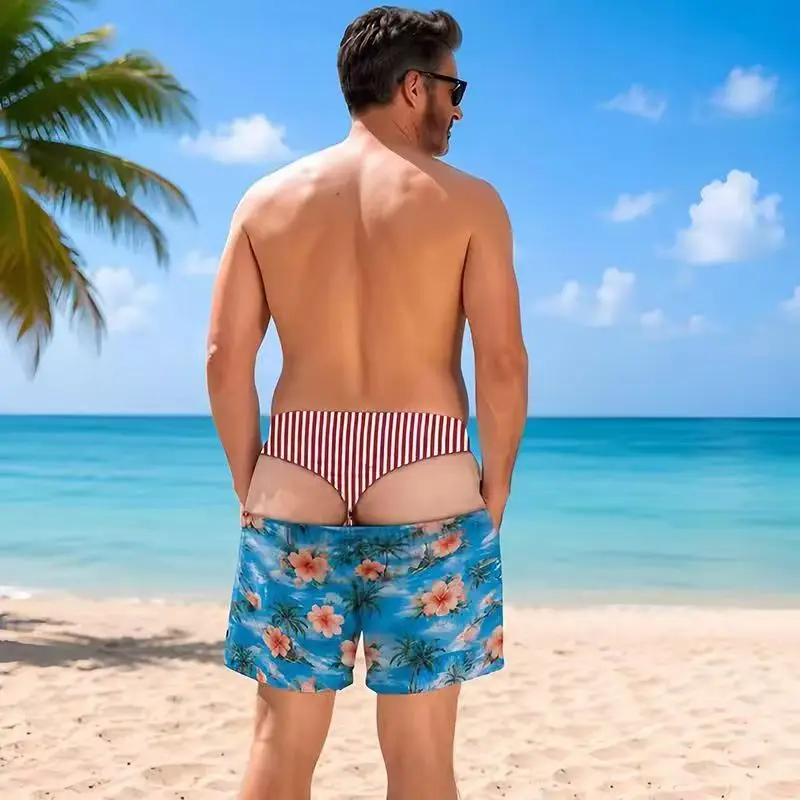 Lustige, lockere Strandhose, lässige Urlaubskleidung, Sommer 2026, neue Herren-3D-Print-Urlaubs-Strandshorts, Reisegeschenk für Männer, Surfbrett-Shorts – Detail 17