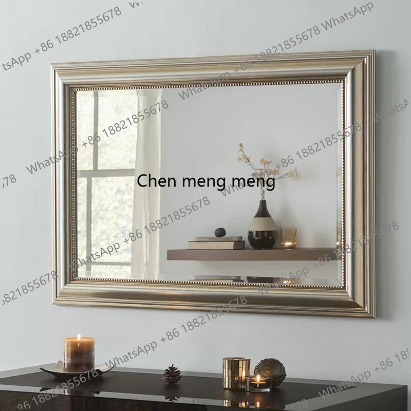 

Entrance decorative mirror American country bathroom mirror square European living room corridor cosmetic mirror