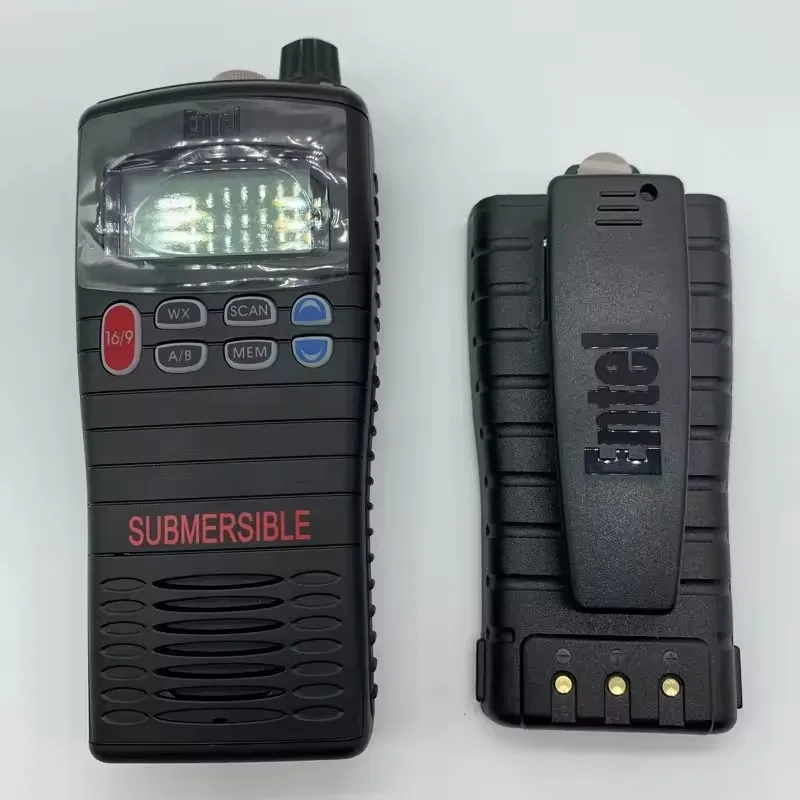 

Marine Radio Fully Submersible VHF IP68 Waterproof VOX Interphone Boat Patrol Water Sports Transceiver Commnucation