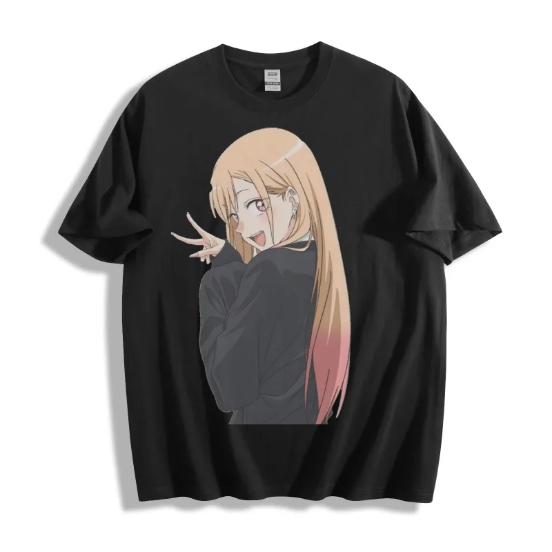 Camiseta Unissex de Anime Kitagawa Shinrin 'My Dress Up' - Nova Camiseta Oversized Masculina para o Verão, para Homens e Mulheres