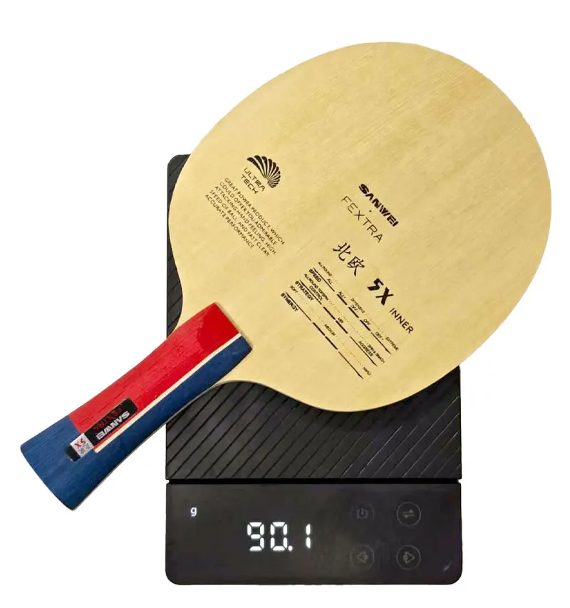 Original SANWEI FEXTRA 5X Table Tennis Blade Inner Outer Basalt Fiber Ping Pong Paddle Professional 7-Ply Table Tennis Racket