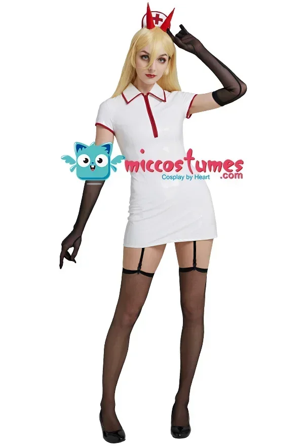 

CosplayWomen's Killer Makima Power Cosplay Costume Outfit with Hat Gloves Fullset