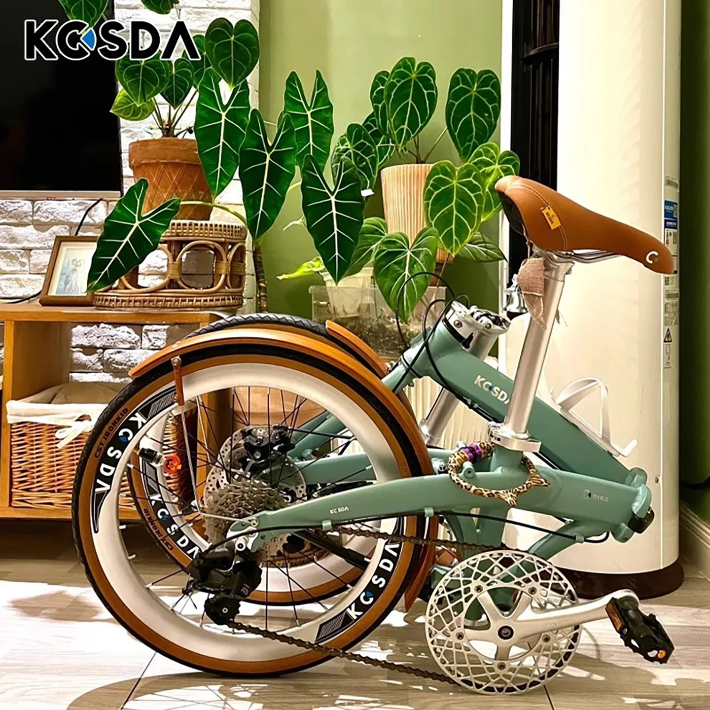 

22-Inch urban ultra-light portable adult variable speed commuter women's retro parent-child folding scooter with baby