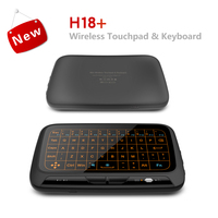 H18 Mini Full Touch Screen 2.4GHz Air Mouse Touchpad Backlight Wireless Keyboard Plug And Play Smart QWERTY Keyboard for IPTV