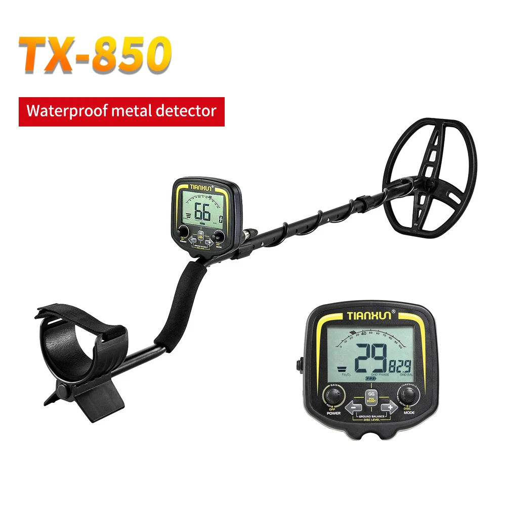 TX 850 Metal Detector For Treasure Hunting With IP68 Waterproof Gold Detector Metal Detector gold and diamond scanner 2022