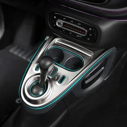 Car Central Control Panel Cover Gear Shift Box Trim Sticker Styling Accessories For Smart 453 Fortwo Forfour 2015-2020