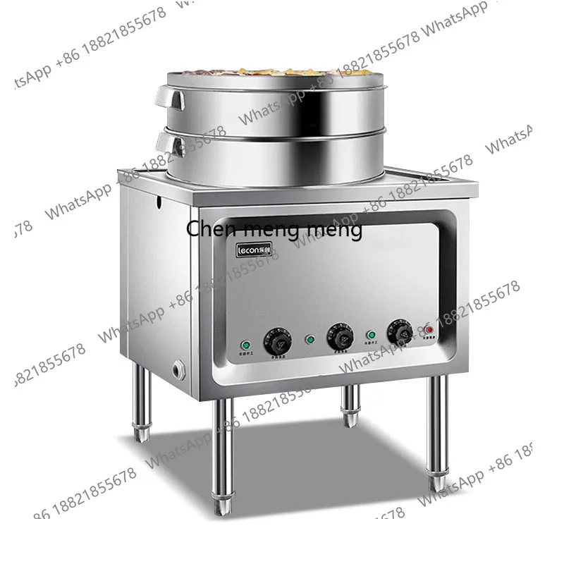 

Commercial package steamer Anti-dry burning steam stove High power electric steaming breakfast shop package steamer