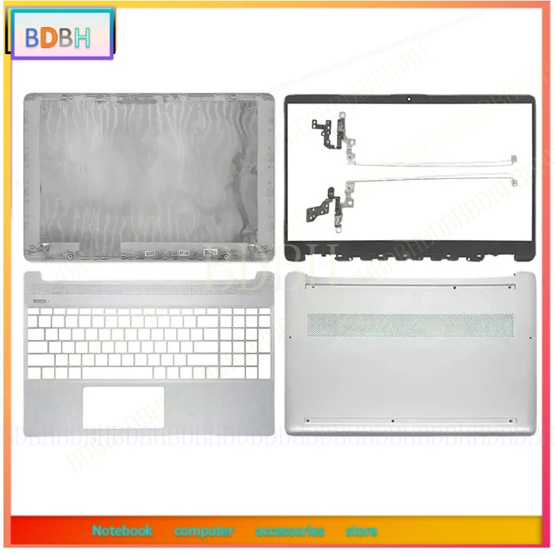 For HP 15S-FQ 15S-FR 15S-EQ 15-EF 15-ER 15-DY TPN-Q222 TPN-Q230 Laptop LCD Back Cover Bezel Hinges Palmrest Botttom Case Top Lid