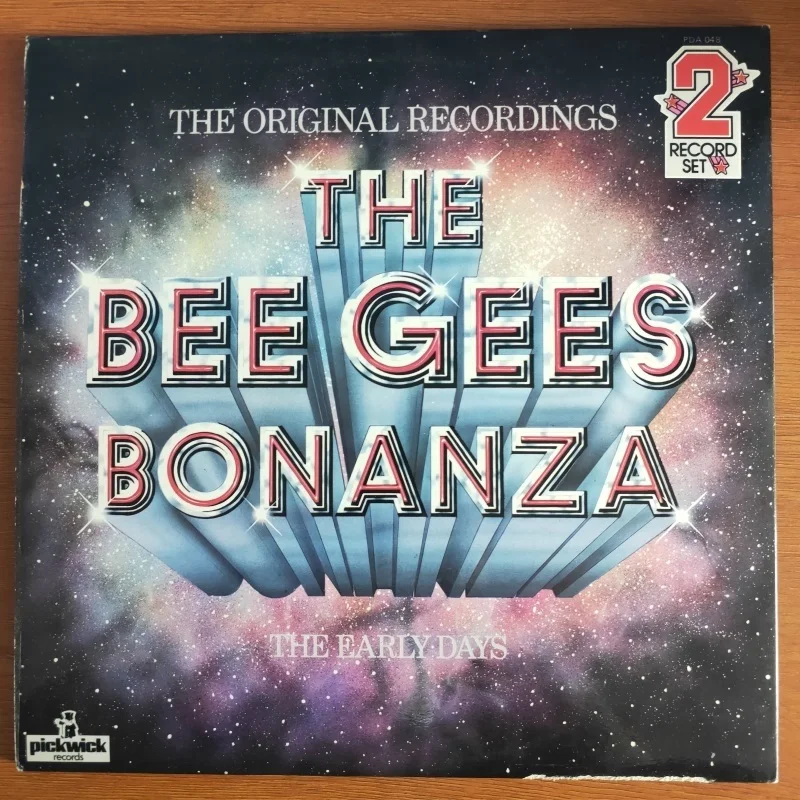 Old 33 RPM 12 inch 30cm 2 Vinyl Records LP Disc Soundtrack Music Songs THE BEE GEES BONANZA THE EARLY DAYS