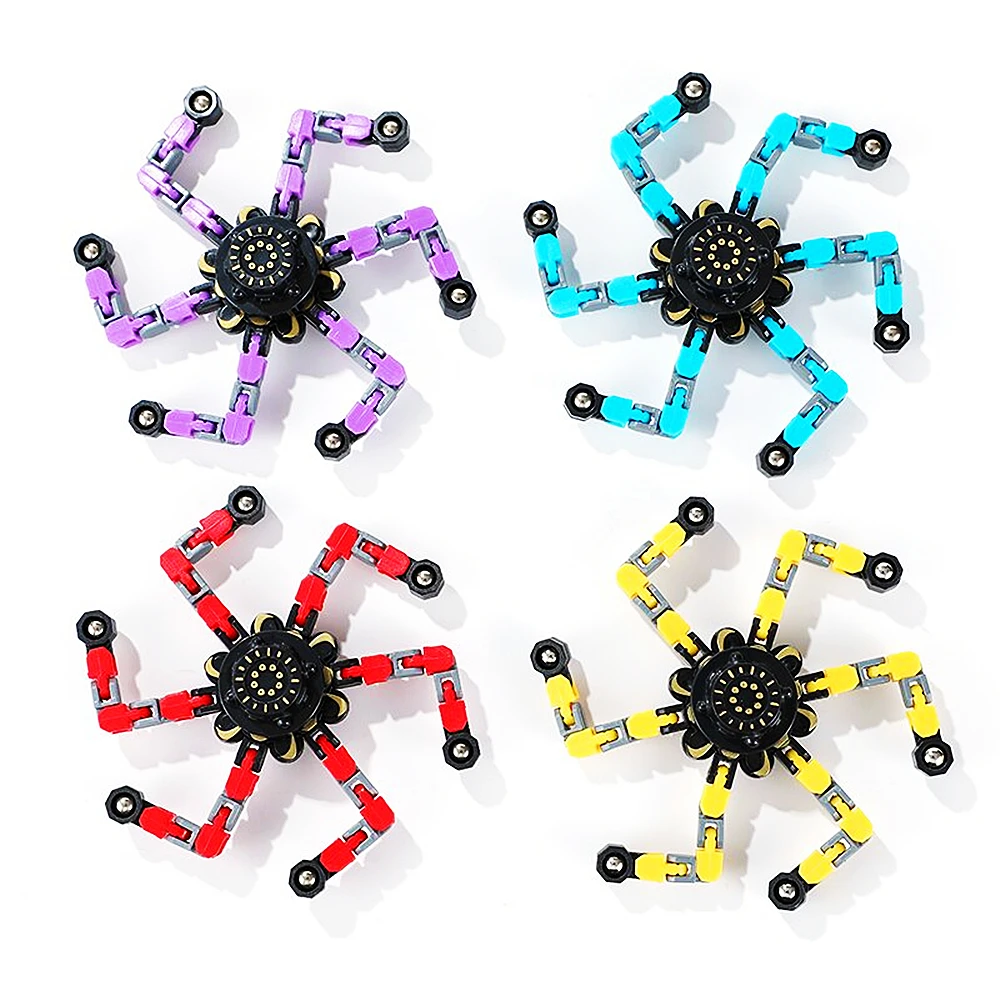 3Pcs Deformable Fidget Spinner Stress Relief Toys Adult Kids Birthday Party Favor Pinata Filler Father's Day Carnival Party Gift