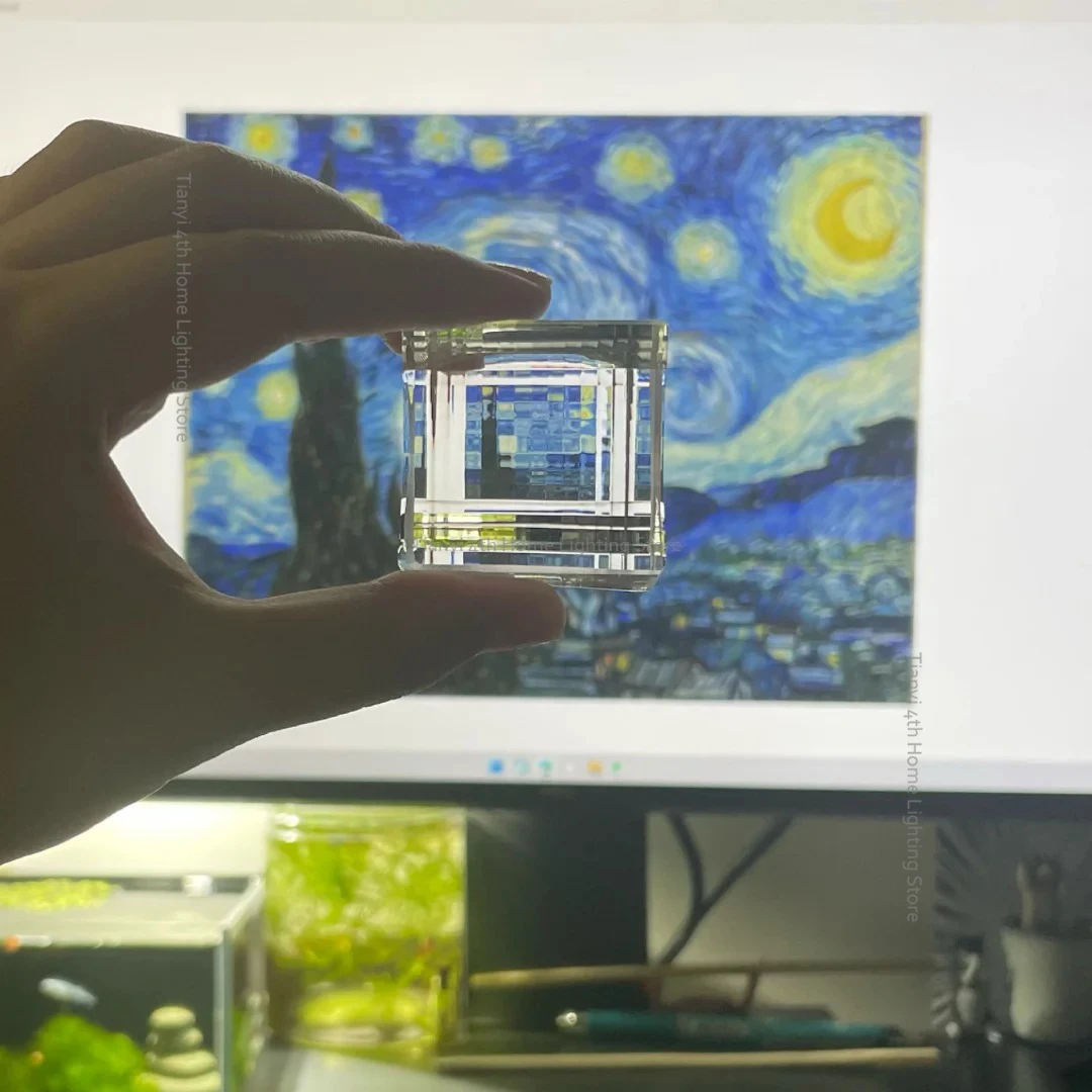 Kryształowy filtr pikseli, obiektyw Pixel Prism, filtr fotograficzny, kreatywna grafika pikselowa, przenośny i niepowtarzalny kreatywny prezent