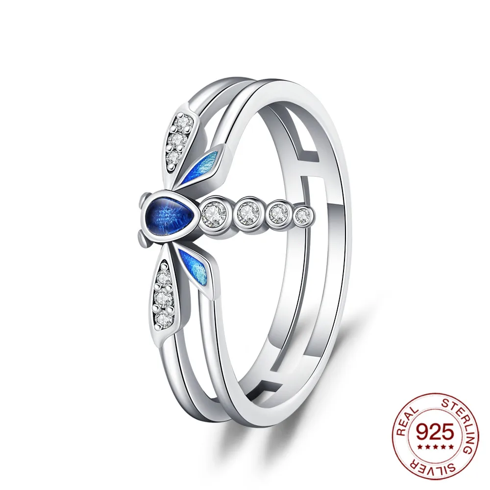 Women's 925 Silver Gecko Snake Scorpion Open Ring, Luxury Zircon