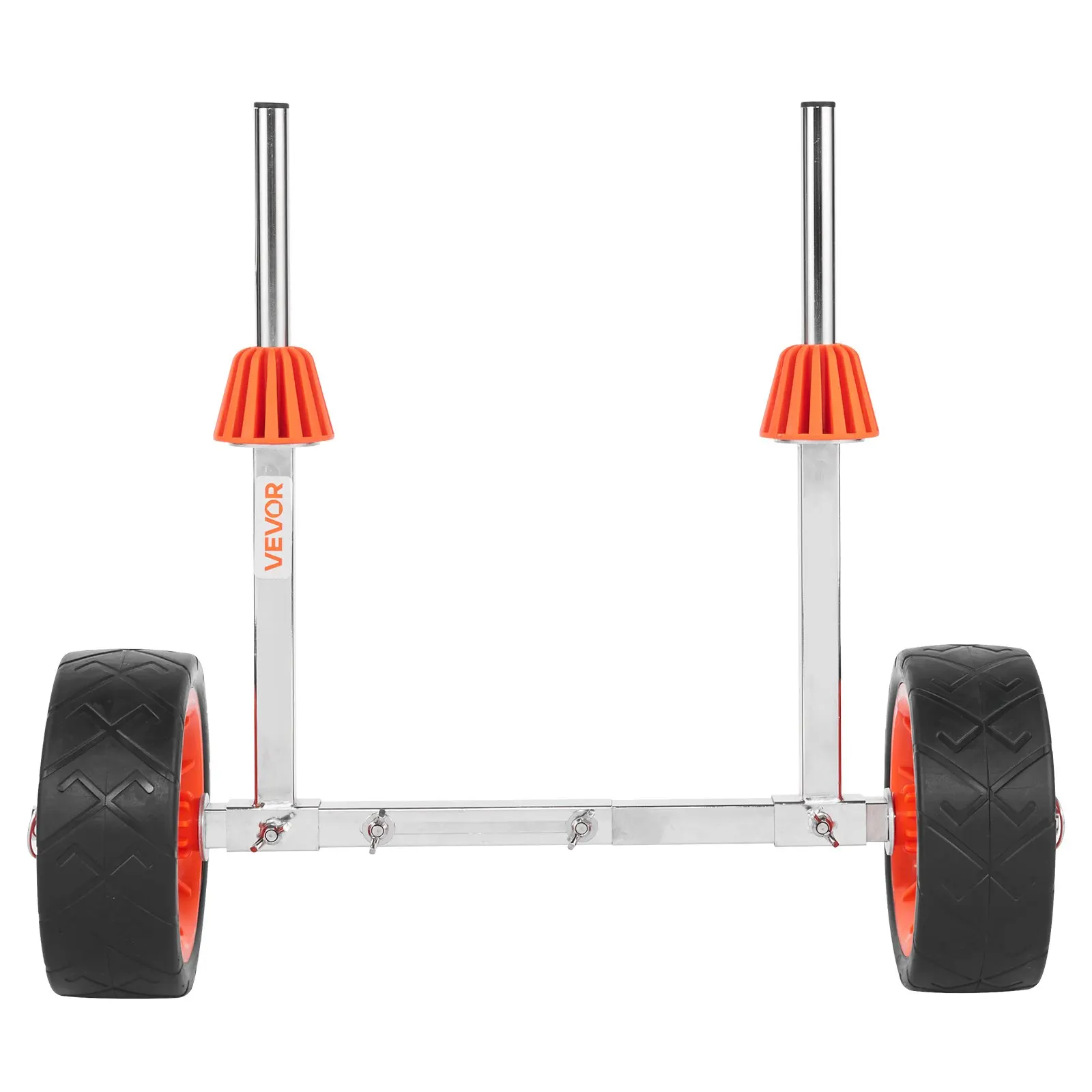 

Тележка для каяка, грузоподъемность 250 фунтов, тележка-платформа для каноэ с 7,5-дюймовыми цельными резиновыми шинами и подставкой, легко собирается и разбирается