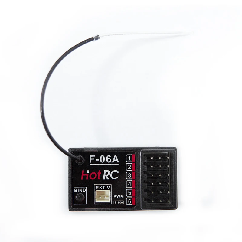 HOTRC DS-650 6CH 2.4G راديو نظام الارسال شاشة ملونة تحكم عن بعد F-06A F-06AT استقبال DS600 ترقية لقارب RC
