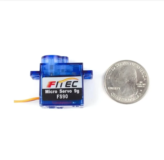 10 SZTUK Mini Serwo FS90 o Wielkości Sub-Mikro, Obciążenie 1,5 Kg, Zasięg Rotacji 180 Stopni, Mini Serwo Analogowe do Sterowania Zdalnego, Elektryczny Helikopter 450
