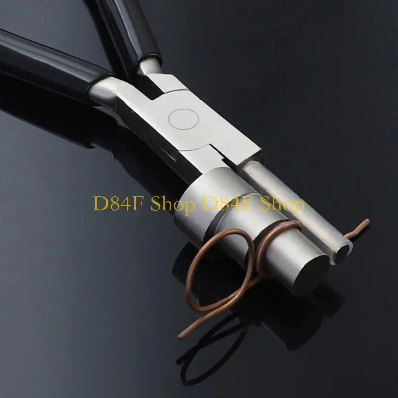

D84F 6 inch Flat Nose Round Jaw Jewelry Pliers Must Have Tool Gift for DIY Lovers