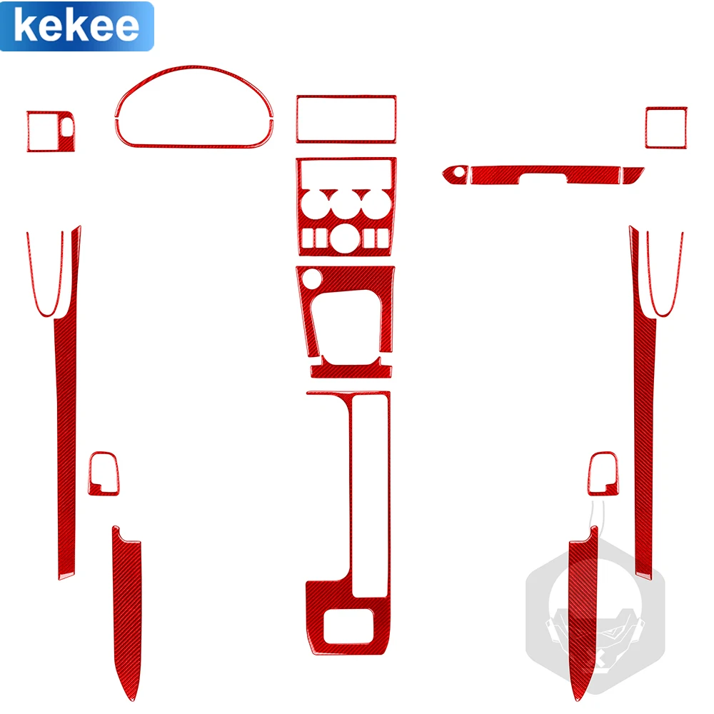 For BMW Z3 1996-2002 Dashboard Air Outlet Gearbox Door Armrest Full Set Cover Real Carbon Fiber Sticker Car Interior Accessories