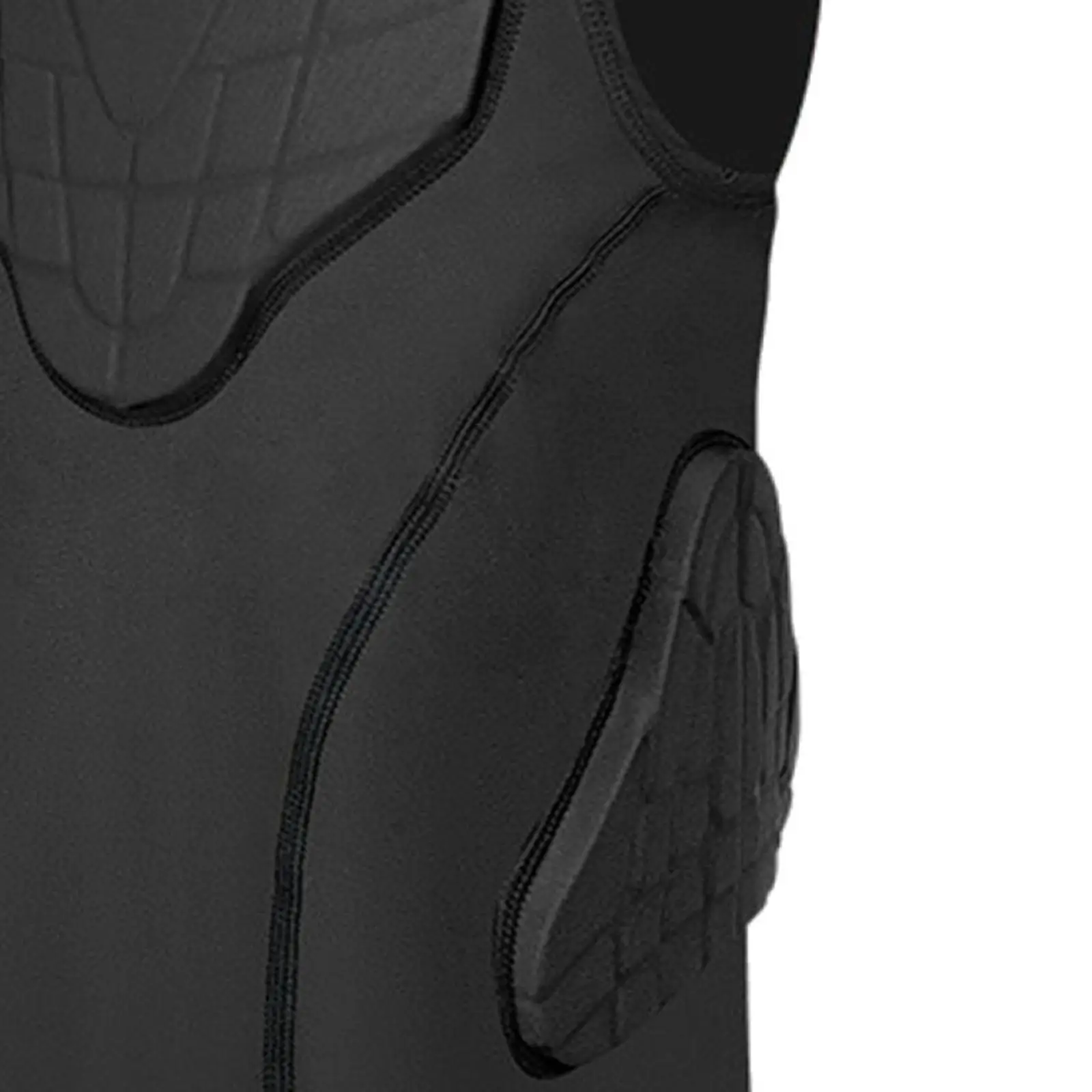 Boys Sports Rib Protector Vest Versatile Padded Compression Shirt for Football Basketball Outdoor Training