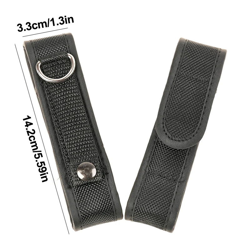 

1 шт., 14 см, нейлоновый держатель для кобуры, клейкий чехол-подсумок для светодиодного фонарика, универсальный портативный чехол для кобуры для походов на природу