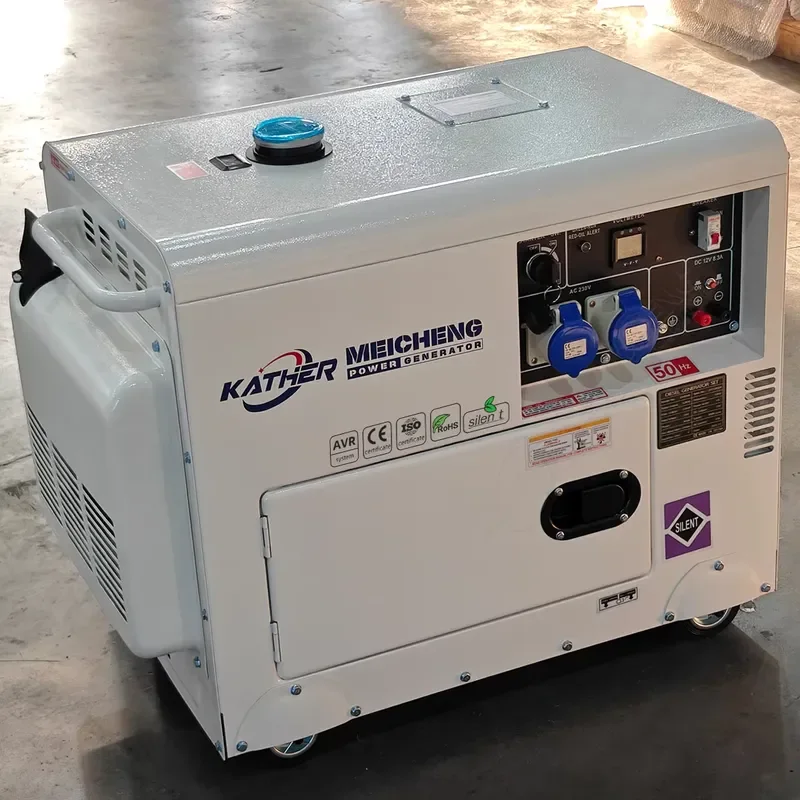 KATHER 5kW 6kW 8kW 10kW Silent Generator With Soundproof Panels for Manufacturing Plant Workshop and Heavy Machinery