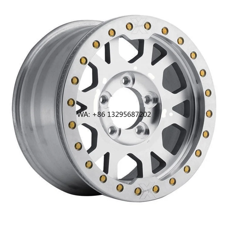 

15 16 17 18 19 20 Inch Aluminum Beadlock KMC Forged Pickup & SUV Wheels Negative Offset 139.7 Rims for Jeep Ford Ram