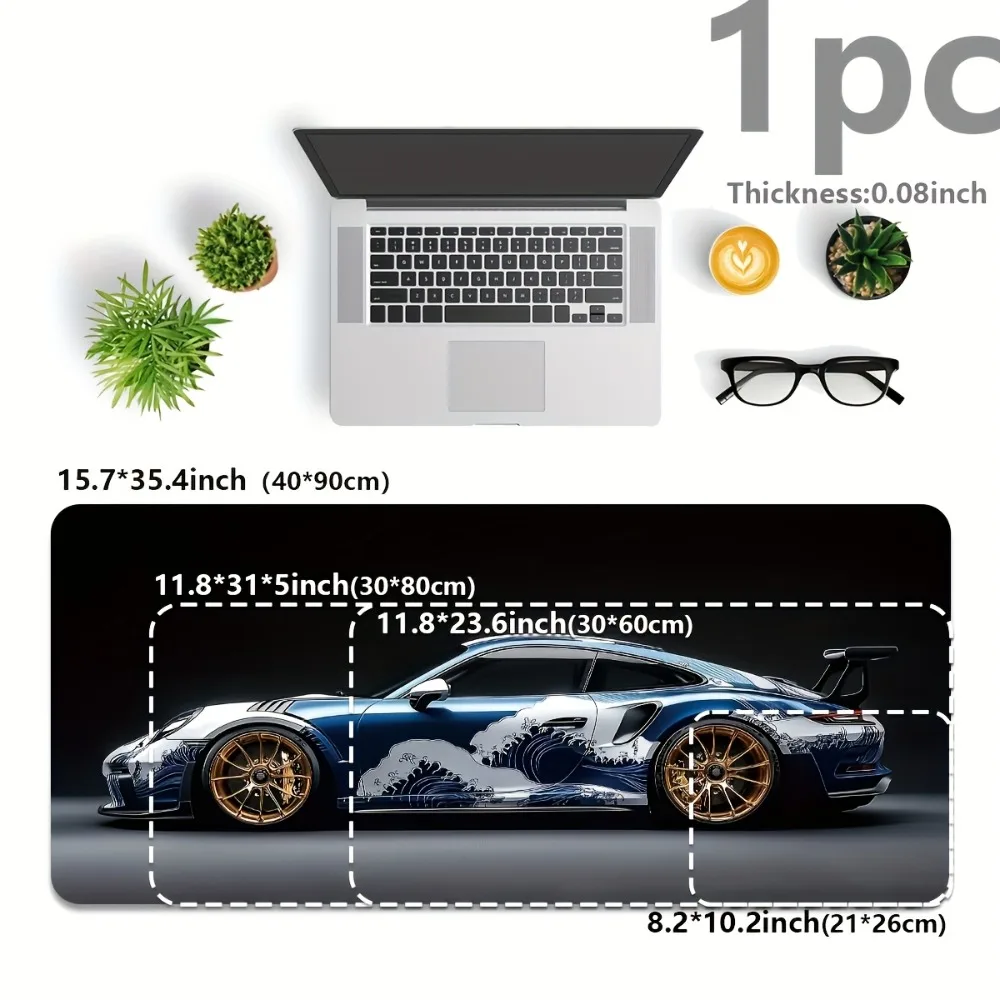 Greative автомобильный коврик для мыши, большие игровые аксессуары, крутой механический коврик для клавиатуры, расширенный офисный настольный коврик, нескользящий, высокое качество