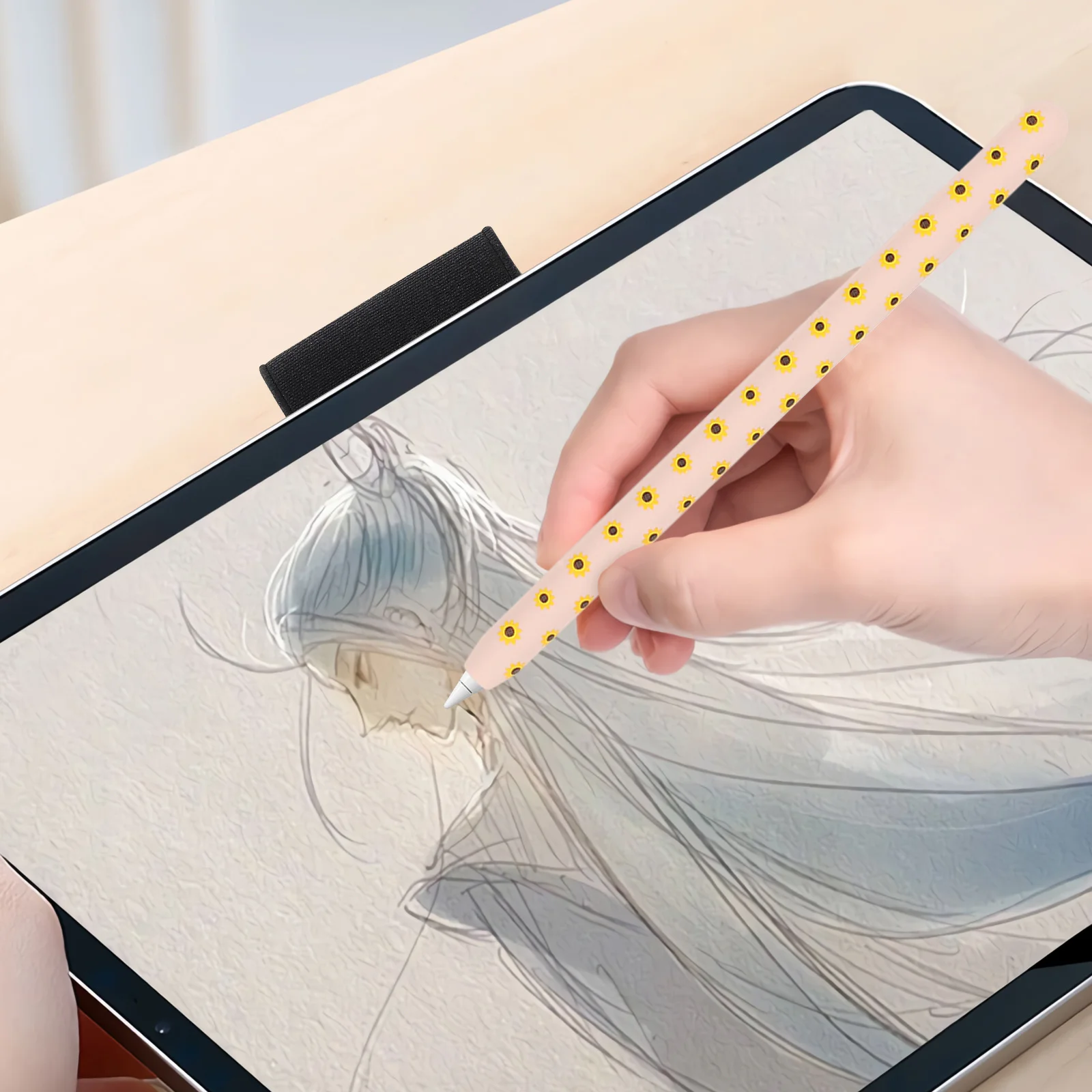 ملصق قلم مضاد للفقدان من البولي يوريثان، غطاء قلم سعة، حامل قلم رصاص، حافظة عصرية بسيطة لقلم اللوحي #1