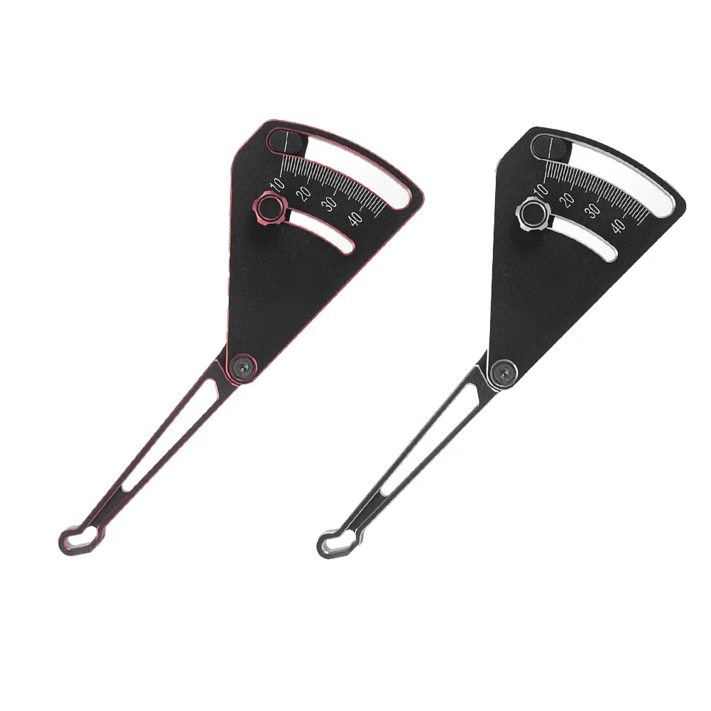 Adjustable Aluminum Alloy Ride Height Gauge 10-45mm High-Precision Markings For 1/8 And 1/10 RC Cars Trucks And Off-Road Vehicle