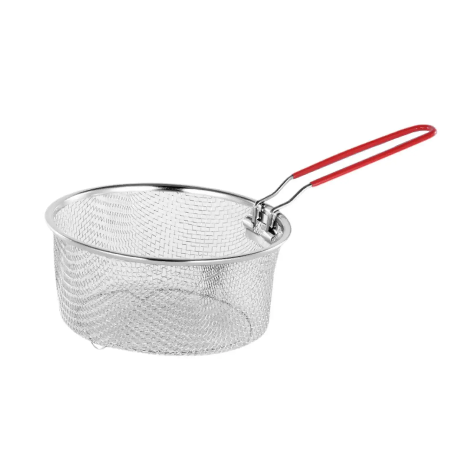 Multiuse Deep Frying Basket Stainless Steel Strainer with Handle for French Fries Home and Restaurant Cooking