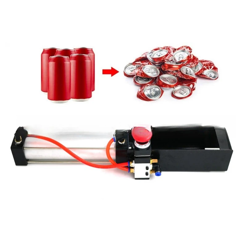 Pneumatic can press, can Coke can compression machine