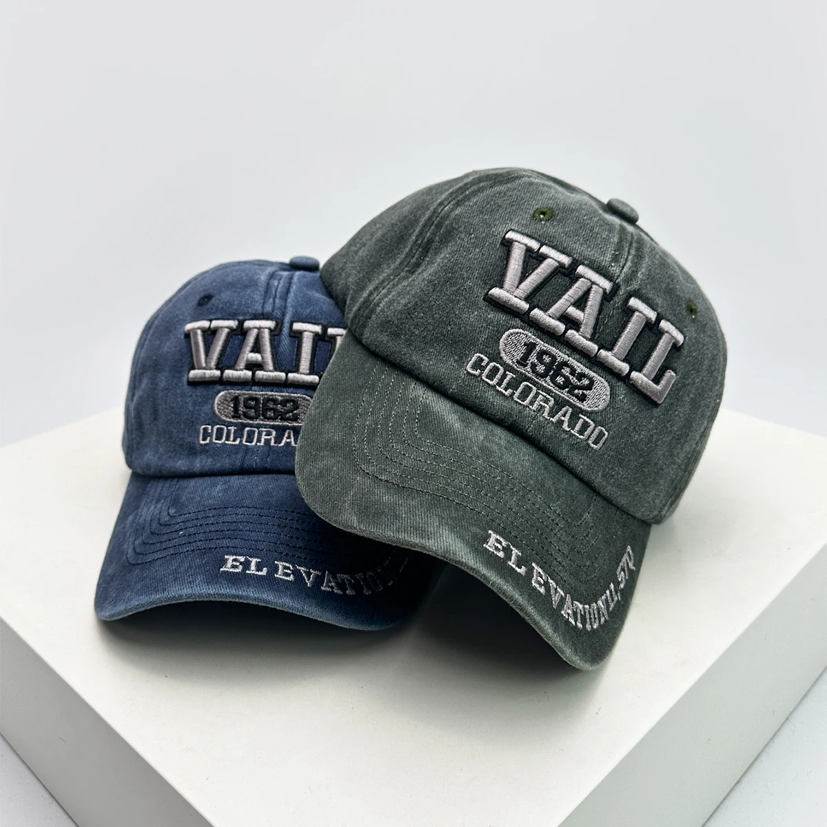 New Unisex American Vintage Embroidered VALL Letters Baseball Hats Street Sunshade Casual Versatile Peaked Caps Fashion Personal 2