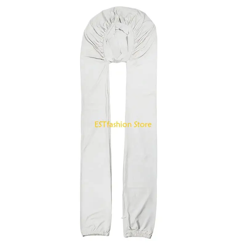 Y5GC Sweat Wicking Durag Bandana for Running and Cycling Fringed Twisted Tail
