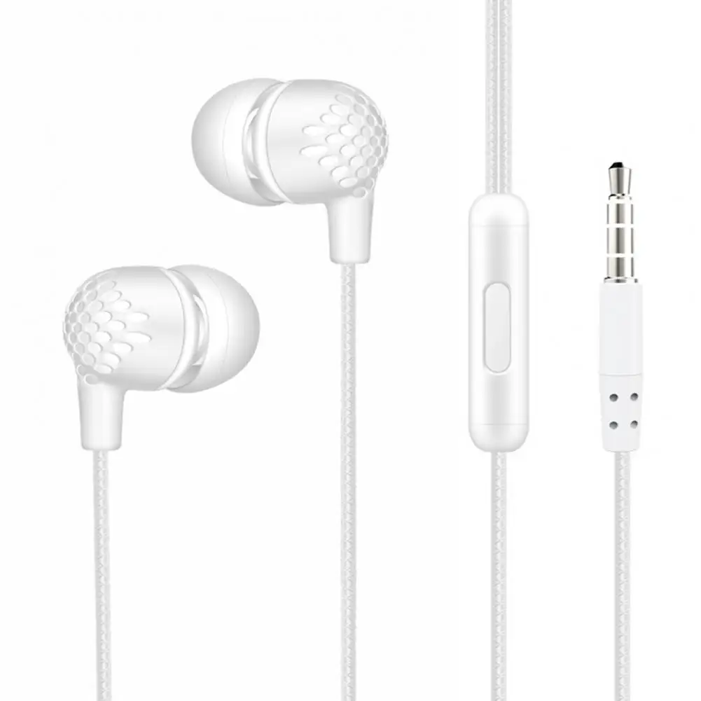 Wired Earphone Fevers Sound Quality HD-compatible Calling Wire Control 3.5mm Stereo Sports In-Ear Gaming Earbud for iPhone