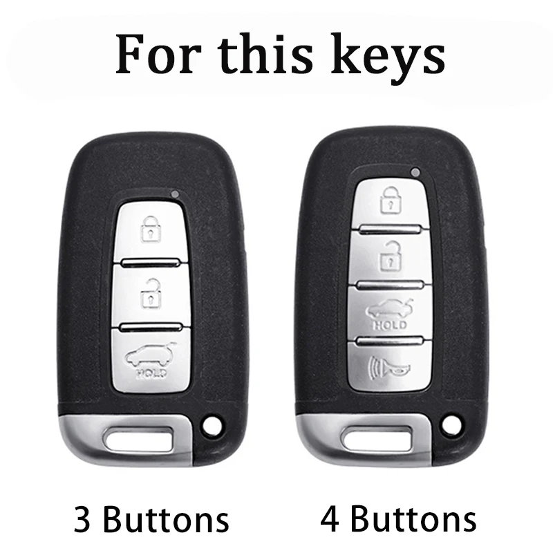 3 4 tasten Weiche TPU Auto Key Fob Shell Abdeckung Für KIA Forte Sportage K2 K5 Für Hyundai Genesis Coupe sonata ix35 Smart key Fall