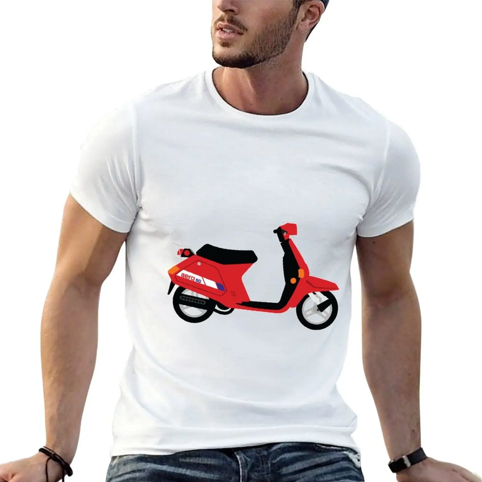 

Aero 50 Scooter - Red T-Shirt g man t shirts for men man t shirts for men man graphic t shirt T-Shirt