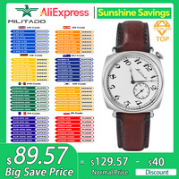 Militado ML11 Mechanical Watch ST1701K Automatic Movemnet Sapphire Crystal Waterproof 10Bar 36mm Vintage Watch reloj hombre