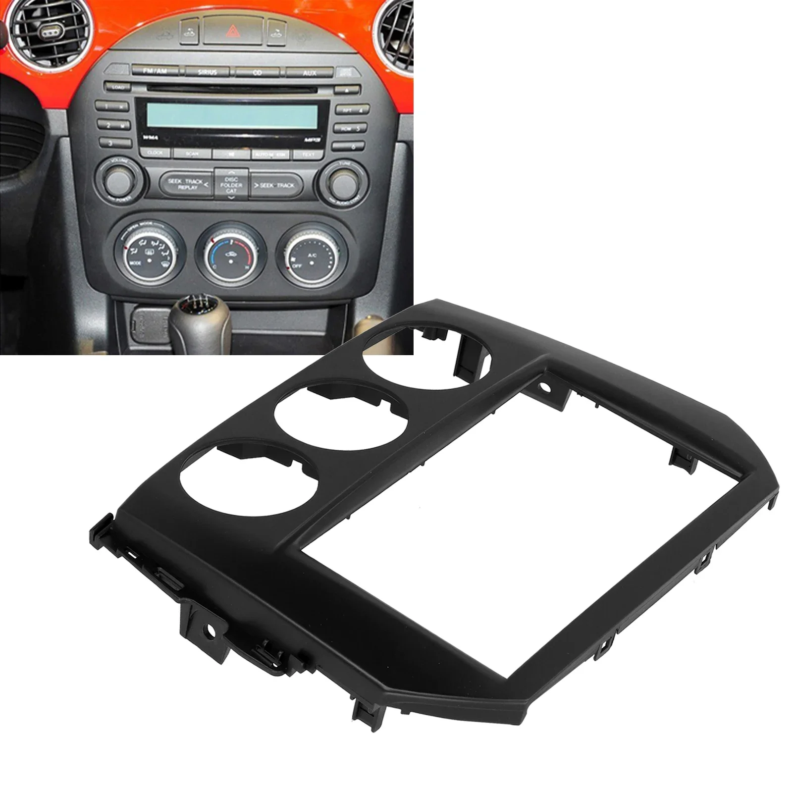 

2Din Radio Stereo Fascia Frame Замена накладки приборной панели для Mazda MX-5 Miata 2005-2015